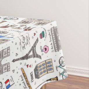 Nappe Paris Doodles