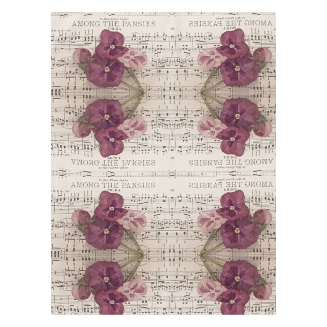 Nappe Parmi Les Pansies (Devant)