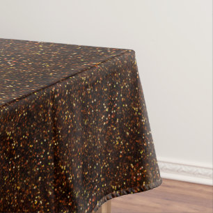 Nappe Parties scintillant orange en cuivre foncé