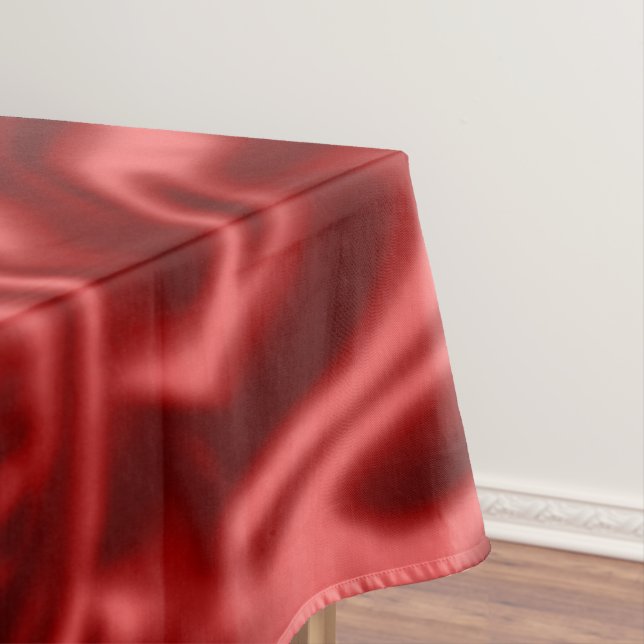 Nappe Passion Red Faux Satin Mariage (In Situ)