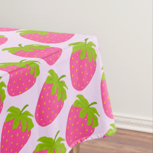 Nappe Pastel aux fraises rose