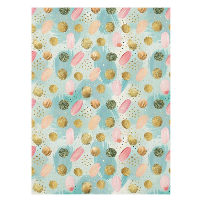 Nappe Pastel Confetti Parties scintillant Motif Abstrait (Devant)