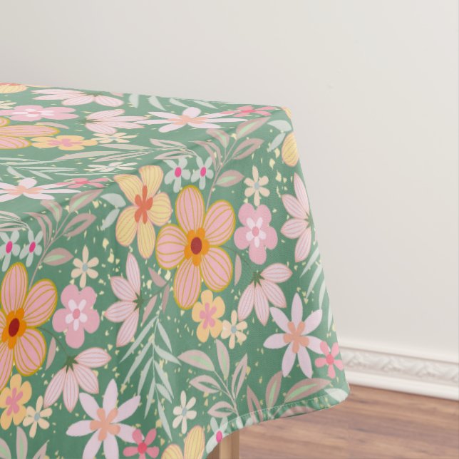Nappe Pastel Floral patron C01 LGreen BG (In Situ)