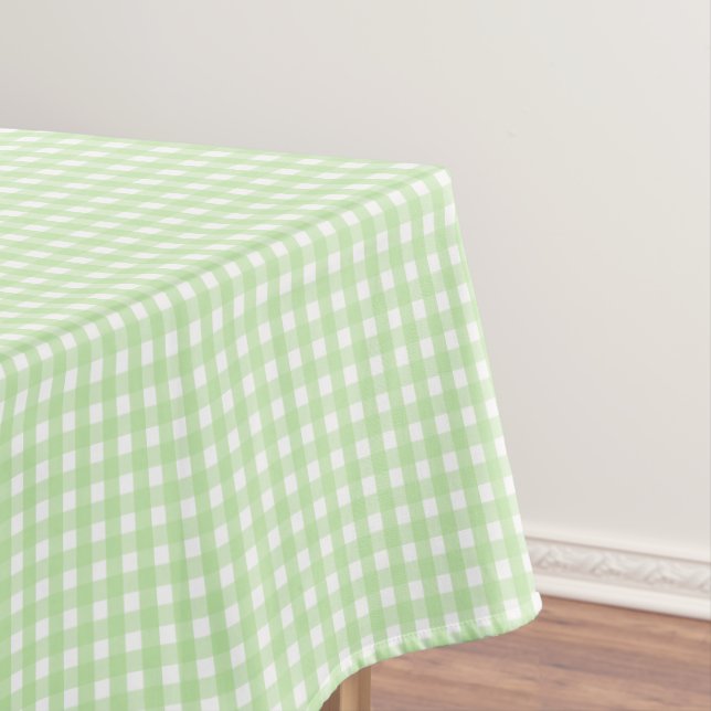 Nappe Pastel Green En vichy Motif (In Situ)