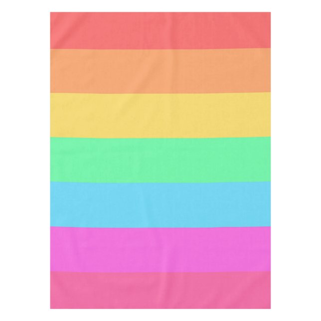 Nappe Pastel Rainbow Color Strips Design (Devant)