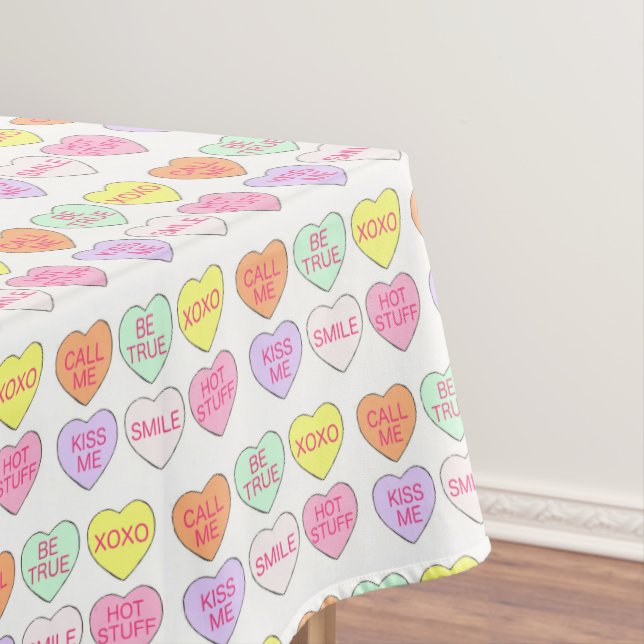 Nappe Pastel Valentine's Day Candy Hearts Love Imprimer (In Situ)
