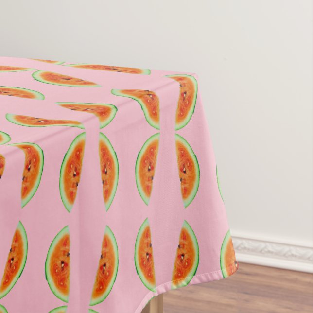 Nappe Pastèque Pink Green Graines BBQ Été 4Elaine (In Situ)