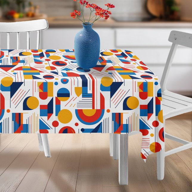 Nappe Pat Abstrait rétro géométrique n° 11 Navy Gold ID1 (Créateur téléchargé)