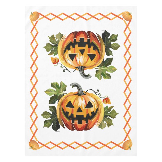Nappe Patch de citrouilles d'Halloween  (Devant)
