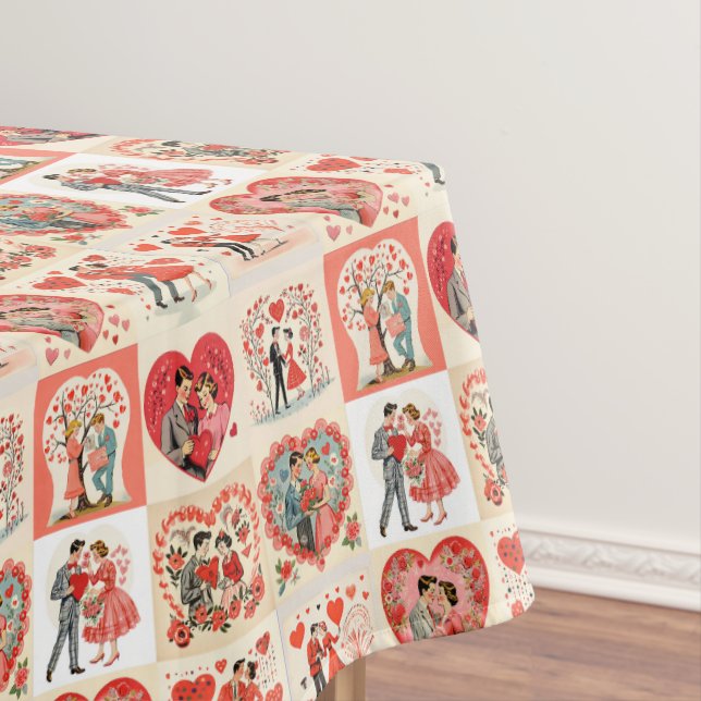 Nappe Patchwork de la Saint-Valentin des Swingin' Sixtie (In Situ)