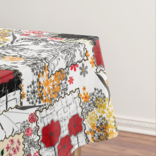 Nappe Patchwork vintage sans couture