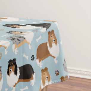 Nappe Pâtes et os de collie rugueux