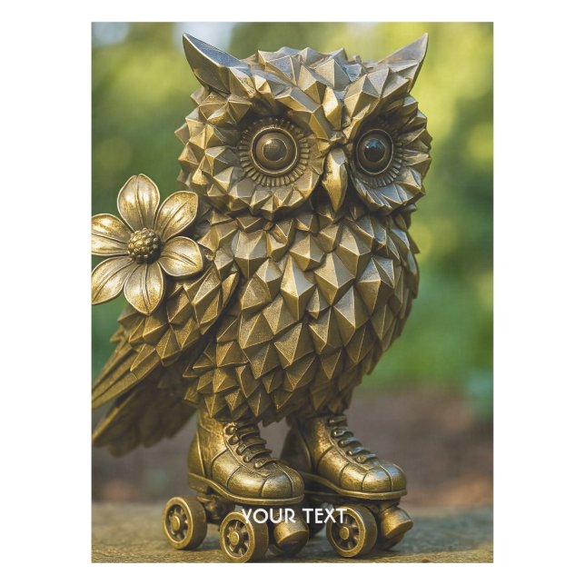 Nappe Patins de chouette en laiton Fantasy Cute (Devant)