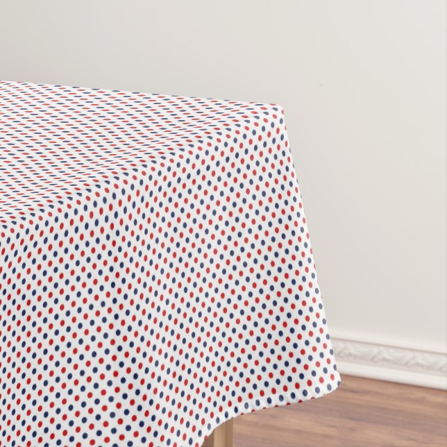 Nappe Patriotic Dots Cotton Tablecloth (In Situ)