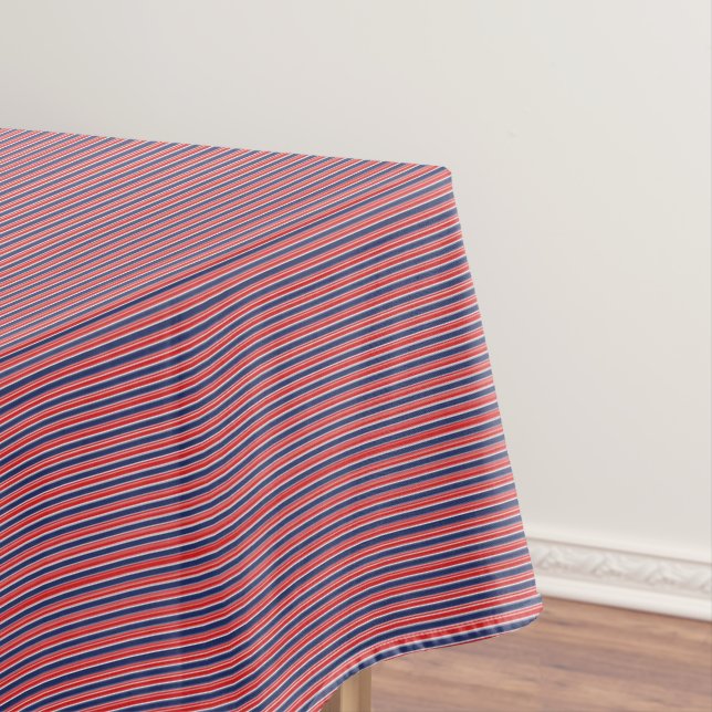 Nappe Patriotic Stripes Cotton Tablecloth (In Situ)