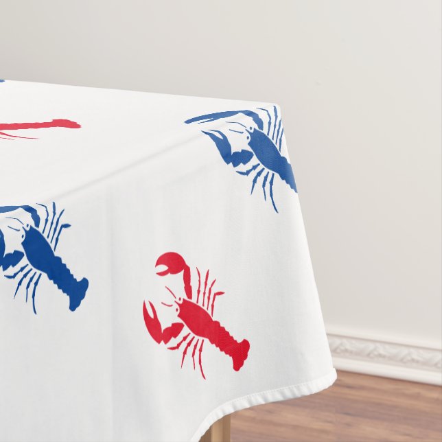 Nappe Patriotique de homard rouge blanc et bleu (In Situ)