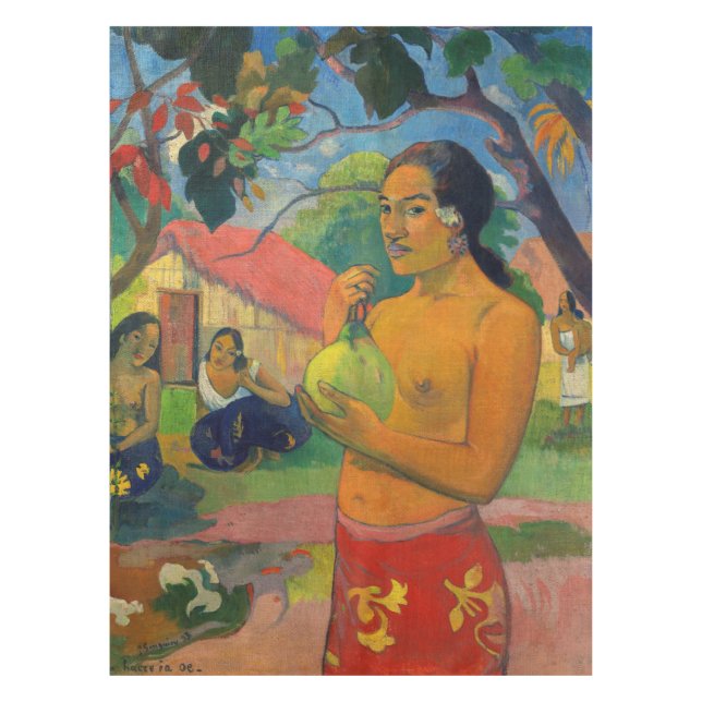 Nappe Paul Gauguin - Une femme tenant un fruit (Devant)