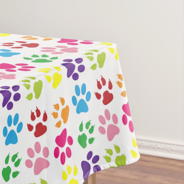 Nappe Paws Colorés, Paws Chiens, Paws Chat (In Situ)