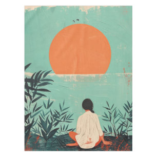 Nappe Paysage Abstrait de Boho (22)