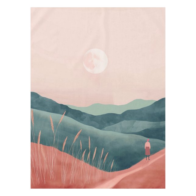 Nappe Paysage Abstrait de Boho (7) (Devant)