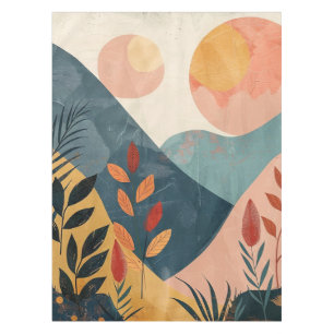 Nappe Paysage Abstrait de Boho (8)