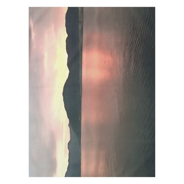 Nappe Paysage rose et bleu Ombre Sunset Reflections (Devant)
