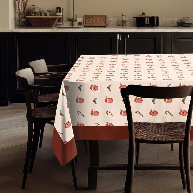 Nappe Peaceful Xmas Cloth Groovy Vintage Pastel Touch (Peaceful Xmas Cloth Groovy Vintage Pastel Touch)