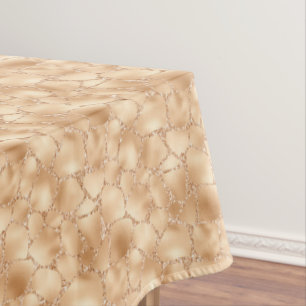 Nappe Peach Gold Parties scintillant Glam Sparkle Giraff