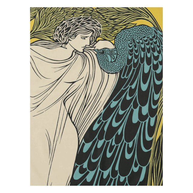 Nappe Peacock Fine Art Bird Nouveau (Devant)