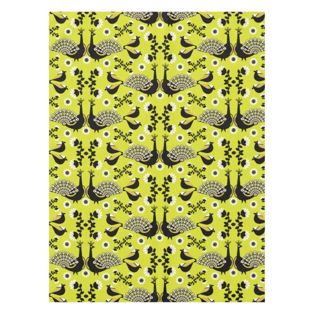 Nappe Peacock Paon Bird Fold Art (Devant)
