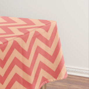 Nappe Pêche et canneberge Chevron