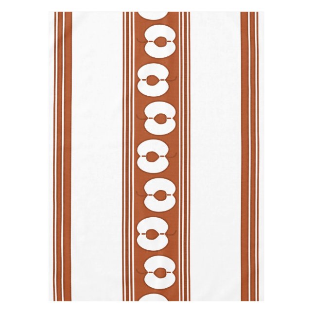 Nappe Pêche Luxe Rayures Jacquard (Devant)