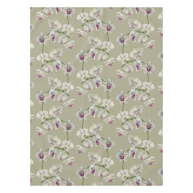 Nappe Peinture d'aquarelle d'orchidée (Devant)