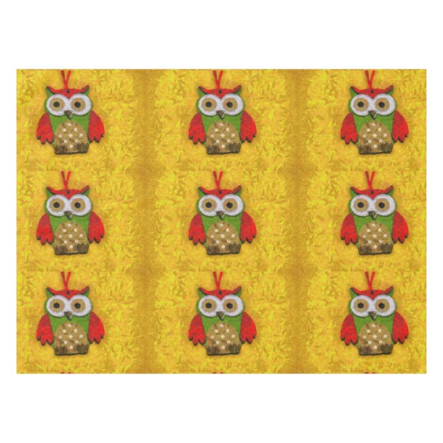 Nappe Peinture de hibou (Devant (Horizontal))