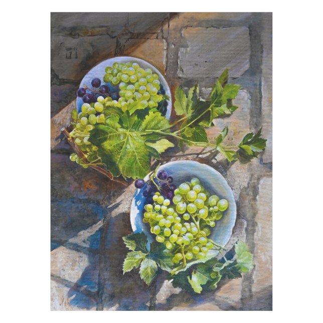 Nappe Peinture de nature morte de raisin vert (Devant)