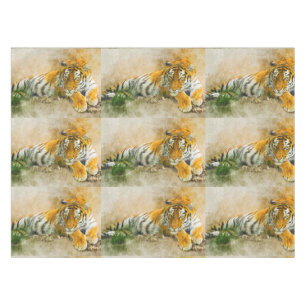 Nappe Peinture sur tigre
