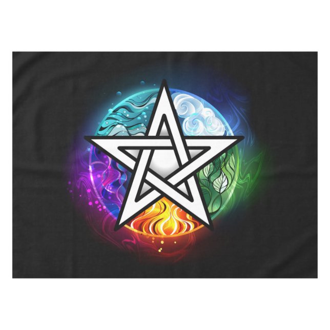 Nappe pentagramme du Wiccan (Devant (Horizontal))