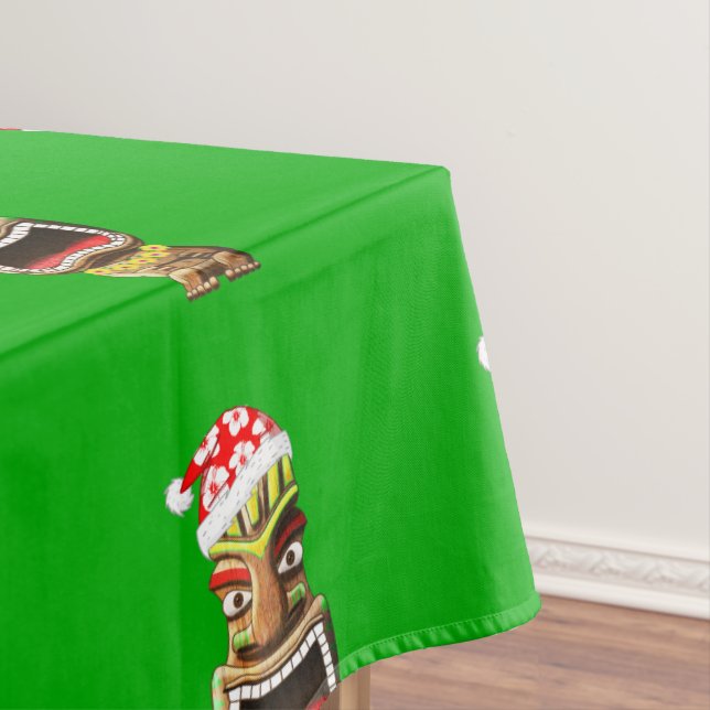 Nappe Père Noël de Noël hawaïen Tiki (In Situ)