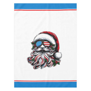Nappe Père Noël de Noël patriotique/américain