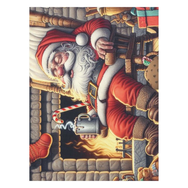 Nappe Père Noël dort Noël (Devant)