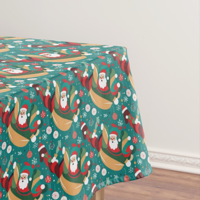 Nappe Père Noël en motif de Noël (In Situ)