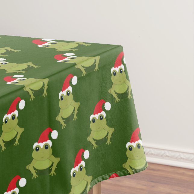Nappe père Noël Frog Green Christmas (In Situ)