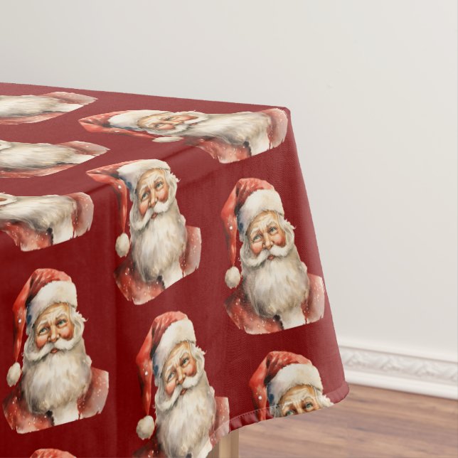 Nappe Père Noël Motif de Noël Rétro (In Situ)