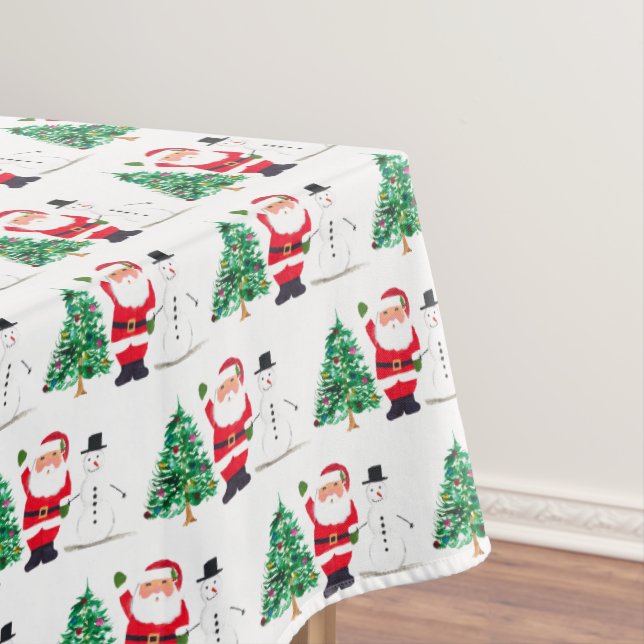 Nappe Père Noël Noël hiver rouge rétro Vintage (In Situ)