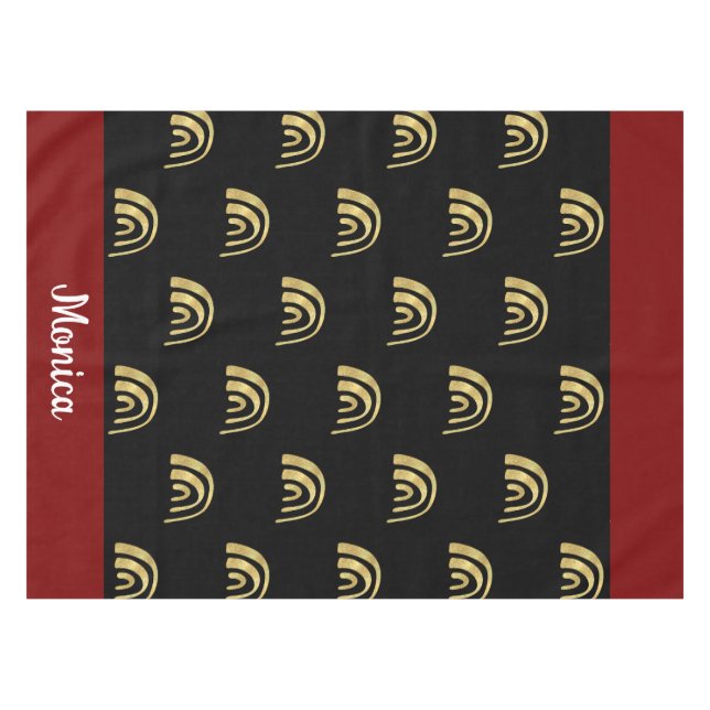 Nappe Personalized name gold rainbow and black (Devant (Horizontal))