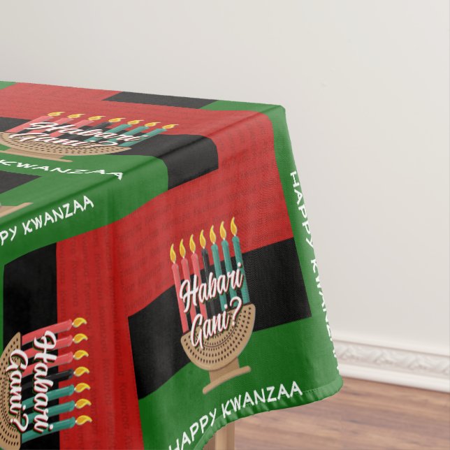Nappe Personnalisé HABARI GANI Kwanzaa (In Situ)