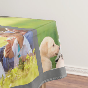 Nappe Personnaliser le collage photo et le texte