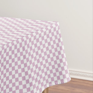 Nappe Pétale Rose Et Blanc En vichy À damiers