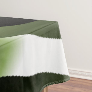 Nappe Pétales de feuilles de forêt vertes blanches