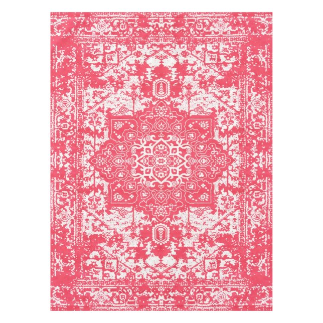 Nappe Pétales roses sur Kilim Dreams (Devant)